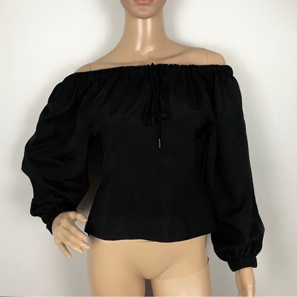 NEW RTA REVOLVE BLACK OFF-THE-SHOULDER TOP - Picture 2 of 9